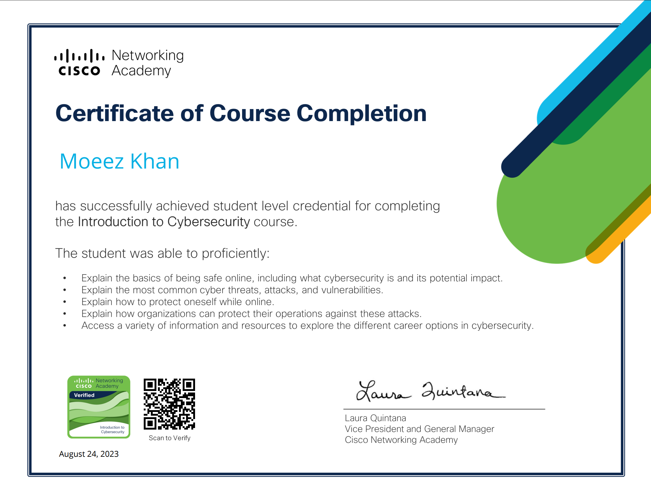 Professional Recognition